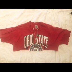 LF vintage Ohio State short sleeve cropped tee